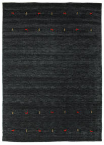  Wool Rug 240X340 Gabbeh Loom Two Lines Black/Grey Large