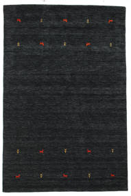 Gabbeh Loom Two Lines 190X290 Black/Grey Wool Rug