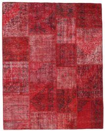  198X251 Patchwork Teppich Rot/Dunkelrot Türkei Carpetvista