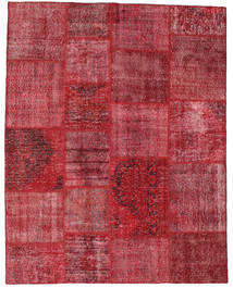 Tapete Patchwork 197X250 Vermelho/Vermelho Escuro (Lã, Turquia)