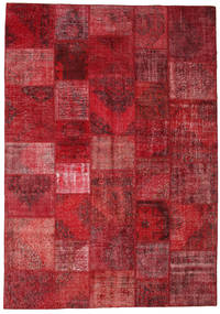  247X352 Patchwork Teppich Rot/Dunkelrot Türkei Carpetvista
