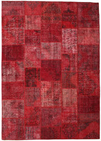  248X351 Patchwork Teppich Dunkelrot/Rot Türkei Carpetvista