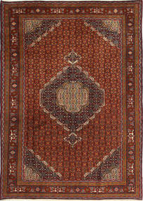 Ardebil Teppich 195X275 Braun/Rot Wolle, Persien/Iran Carpetvista