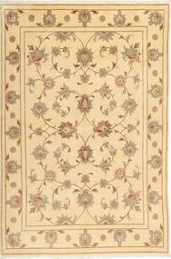 169X250 Yazd Rug Oriental Beige/Orange (Wool, Persia/Iran) Carpetvista
