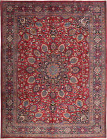 Tapete Mashad 295X388 Vermelho/Vermelho Escuro Grande (Lã, Pérsia/Irão)