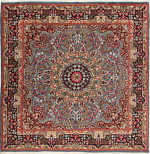 Kerman Rug Rug 200X202 Square Wool, Persia/Iran Carpetvista