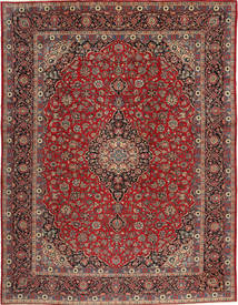 Tapete Oriental Kashan 293X385 Vermelho/Castanho Grande (Lã, Pérsia/Irão)