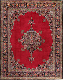 Koberec Perský Keshan Fine 315X410 Červená/Tmavě Červená Velký (Vlna, Persie/Írán)