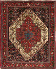 Tappeto Senneh 118X158 Marrone/Rosso (Lana, Persia/Iran)