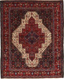 Tapis Persan Senneh 120X154 Rouge Foncé/Marron (Laine, Perse/Iran)