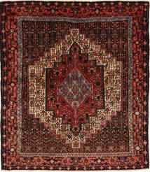  Orientalischer Senneh Teppich 125X145 Wolle, Persien/Iran Carpetvista