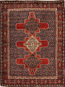  124X160 Medallion Small Senneh Rug Wool, Carpetvista