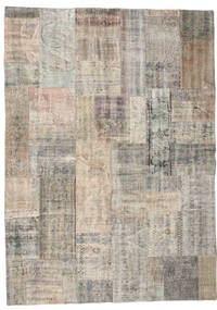  Patchwork Rug 174X242 Wool Beige/Light Grey Carpetvista