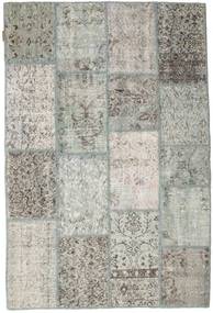 120X182 Patchwork Teppich Moderner Grau/Beige (Wolle, Türkei) Carpetvista