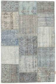 Patchwork Rug 118X181 Grey/Light Grey Wool, Turkey Carpetvista
