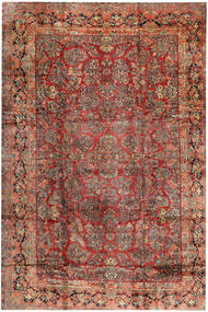 Alfombra Sarough 368X543 Marrón/Rojo Grande (Lana, Persia/Irán)