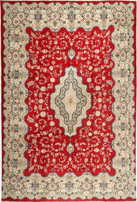  Persischer Keshan Teppich 345X494 Beige/Rot Carpetvista