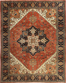  Persischer Heriz Teppich 271X338 Braun/Orange Carpetvista