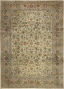  Persischer Keshan Fine Teppich 262X370 Orange/Gelb Carpetvista