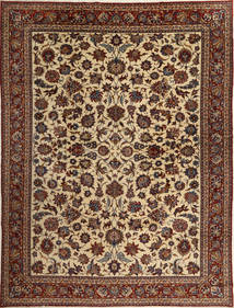 Dywan Perski Isfahan Sherkat Farsh 317X421 Brunatny/Beżowy Duży ( Persja/Iran)