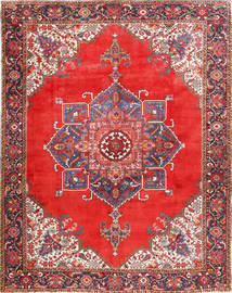  Heriz Teppich 300X385 Persischer Wollteppich Rot/Grau Groß Carpetvista