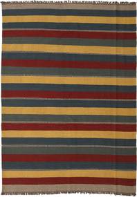 177X248 Kilim Rug Oriental Dark Grey/Orange (Wool, Persia/Iran) Carpetvista