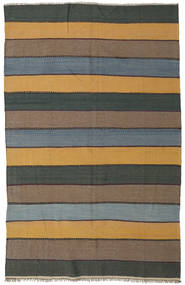 絨毯 オリエンタル キリム 168X257 オレンジ/ダークグレー (ウール, ペルシャ/イラン)