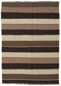  Oriental Kilim Rug 132X187 Brown/Orange Wool, Persia/Iran Carpetvista