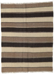 130X168 Kilim Rug Oriental Orange/Brown (Wool, Persia/Iran) Carpetvista