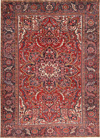 246X340 Tapete Oriental Heriz Vermelho/Vermelho Escuro (Lã, Pérsia/Irão) Carpetvista