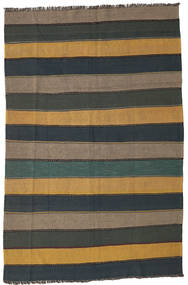 168X255 Kilim Rug Oriental Dark Grey/Orange (Wool, Persia/Iran) Carpetvista