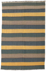 168X257 絨毯 オリエンタル キリム ダークグレー/オレンジ (ウール, ペルシャ/イラン) Carpetvista