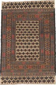  136X208 Klein Kelim Afghan Old Stil Teppich Wolle, Carpetvista