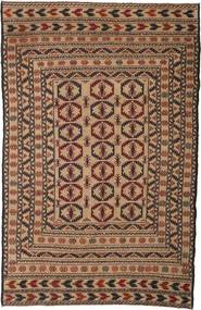 128X198 絨毯 キリム ゴルバリヤスタ オリエンタル 茶色/ベージュ (ウール, アフガニスタン) Carpetvista