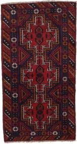 Belutsch Teppich 109X186 Dunkelrot/Rot Wolle, Afghanistan Carpetvista