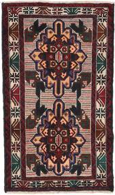 絨毯 バルーチ 88X147 ダークレッド/レッド (ウール, アフガニスタン)