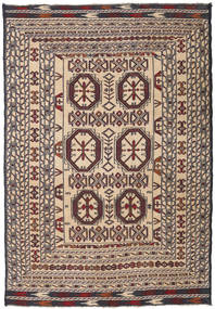Kilim Golbarjasta Rug 129X193 Beige/Brown Wool, Afghanistan Carpetvista