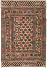  Orientalischer Kelim Afghan Old Stil Teppich 126X183 Wolle, Afghanistan Carpetvista
