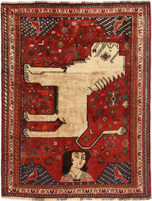  Orientalisk Ghashghai Matta 123X160 Ull, Persien/Iran Carpetvista