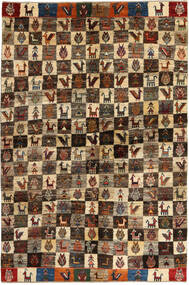 Gabbeh Persisch Teppich 145X220 Wolle, Persien/Iran Carpetvista