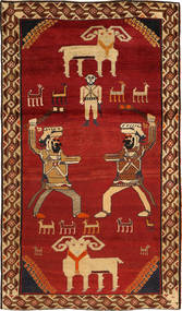 111X192 Ghashghai Teppich Orientalischer Rot/Braun (Wolle, Persien/Iran) Carpetvista