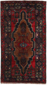 絨毯 オリエンタル バルーチ 85X157 ダークレッド (ウール, アフガニスタン)