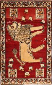145X235 Tapis D'orient Ghashghaï Marron/Rouge (Laine, Perse/Iran) Carpetvista