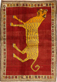 絨毯 オリエンタル カシュガイ 131X188 レッド/オレンジ (ウール, ペルシャ/イラン)