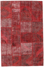 Tapete Patchwork 196X297 Vermelho Escuro/Vermelho (Lã, Turquia)