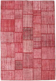 205X305 Patchwork Teppich Moderner Rot (Wolle, Türkei) Carpetvista