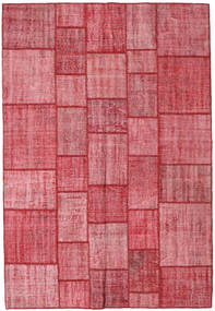 205X300 Patchwork Teppich Moderner Rot (Wolle, Türkei) Carpetvista