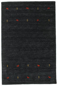  Wool Rug 160X230 Gabbeh Loom Two Lines Black/Grey