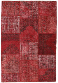 156X230 Tapis Patchwork Moderne Rouge/Rouge Foncé (Laine, Turquie) Carpetvista
