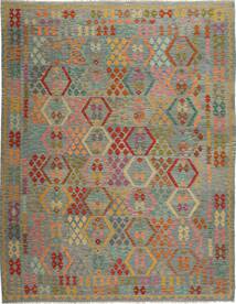  257X336 Grande Kilim Afegão Old Style Tapete Lã, Carpetvista